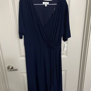 dressbarn Deep Blue Midi Dress